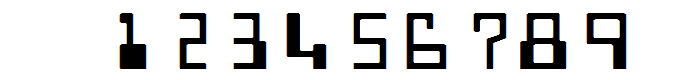 MICR Plain font